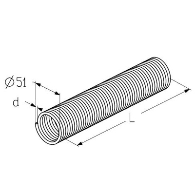 Пружина левая Alutech TSA60×51×1700L