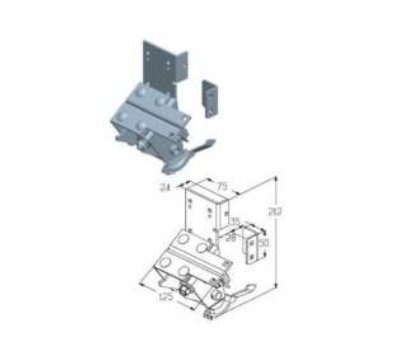 Alutech RBI446MR кронштейн нижний